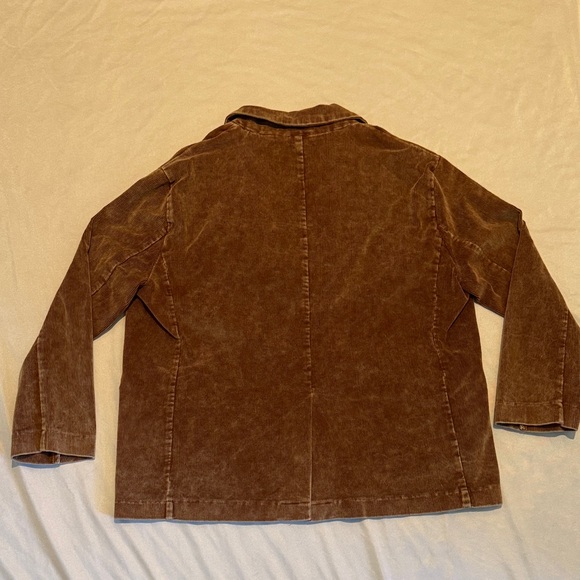 POL Women’s Corduroy Caramel Oversized Blazer Double-Breasted Boho Jacket size L - Picture 6 of 10